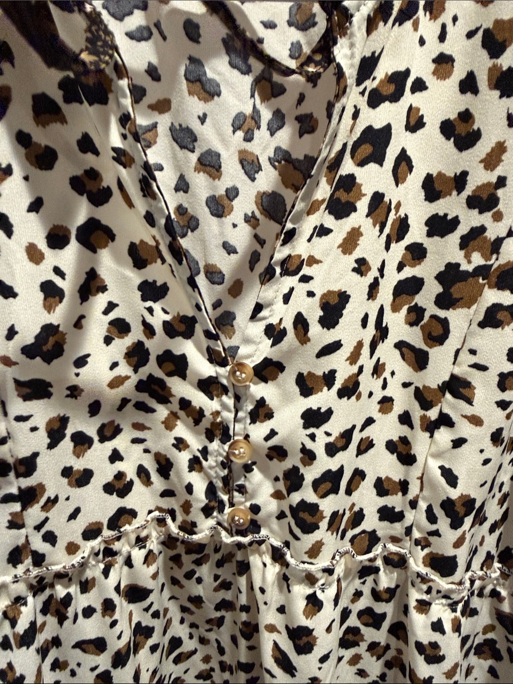 Umgee Leopard-Print Tiered Dress - Picture 4 of 11